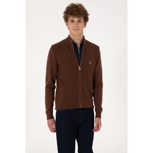 U.s. Polo Assn. Erkek Kahverengi Hırka (Triko) 50288871-VR029