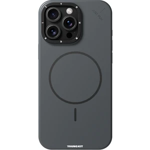 iPhone 16 Pro Kılıf M-Safe Şarj Özellikli Youngkit Dynamag Serisi Kapak Gri