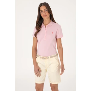 U.S. Polo Assn. Kadın Açık Pembe Basic Tişört 50300830-VR078