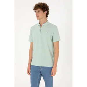 U.s. Polo Assn. Erkek Su Yeşili Tişört 50306836-VR048