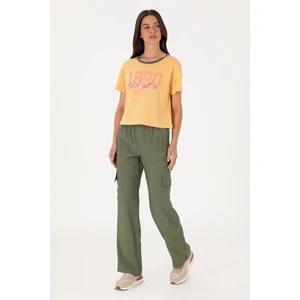 U.s. Polo Assn. Kadın Koyu Haki Pantolon (Kanvas-Chino) 50309123-VR111