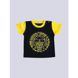 Bebek Tek Renk Logolu Tshırt