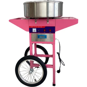 Tekerlekli Pamuk Şekeri Makinesi Yaylı Sistem  - Fanus Yoktur