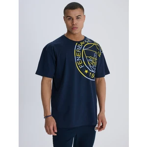 Erkek Trıbun Sarı Lacivert Logolu Tsh