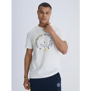 Erkek Tişört Nakış Detaylı Model 1907 Beyaz Renk