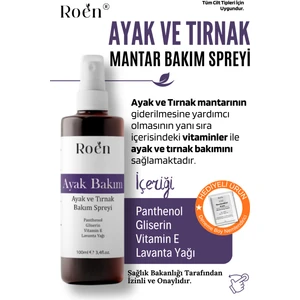 Ayak Mantar, Koku ve Bakım Spreyi Panthenol ve Vitamin Destekli 100 ml