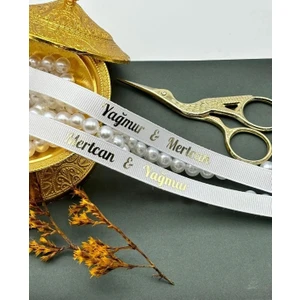 Incili Isimli Grogren Yüzük Kurdelesi Söz Kurdelesi ve Nişan Kurdelesi Damat Kahvesi Peçetehediyeli