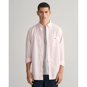 Erkek Pembe Regular Fit Düğmeli Yaka Poplin Gömlek 3000100.662