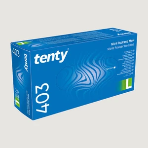 403 Nitril Pudrasız Large (L) Mavi Eldiven 100'LÜ Paket