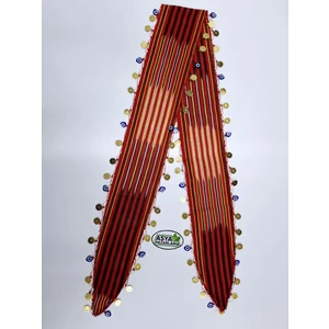 Asya Pazarlama Nazar Boncuklu ve Liralı Keşan, Fular, Şal, Atkı, Saç Bandı, Bandana