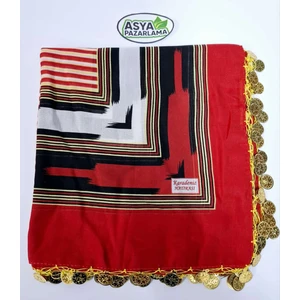 Asya Pazarlama Liralı Yazma, Tülbent, Keşan, Fular, Şal, Atkı, Saç Bandı, Bandana