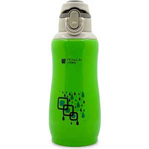 Sema Baby Penguen Kilitli Paslanmaz Çelik Bebek Termosu 600 Ml - Yeşil