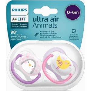 Philips Avent Ultra Air Animals 2li Emzik 0-6 Ay - Kız