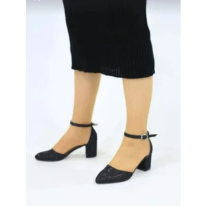 Kadın Ayakkabı Simli  Kısa Topuklu Klasik Ayakkabı Günlük 5 cm