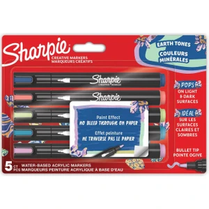 Sharpıe Akrilik Markör Yuvarlak Uç Doğa Tonları 5li 2213380