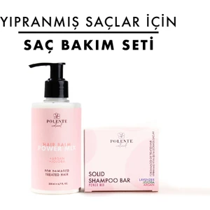 Polente Natural Yıpranmış Saçlar İçin Bakım Seti