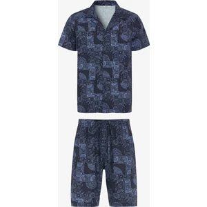 Ethnic Paisley Gömlekli Çok Renkli Pijama Takımı