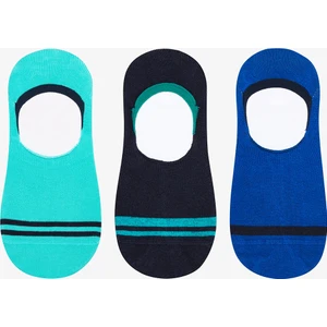 Erkek Double Stripe Çok Renkli 3'lü Suba Çorap