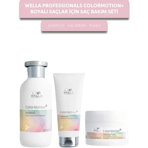 Wella Professionals Colormotion + Boyalı Saçlar İçin Saç Bakım Seti (Şampuan + Saç Kremi + Maske)