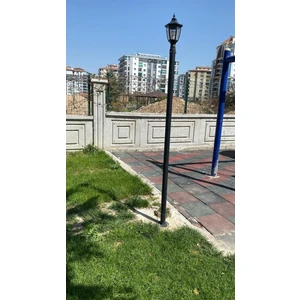 236 cm Altıgen Direkli Bahçe Armatürü - Bahçe Lambası