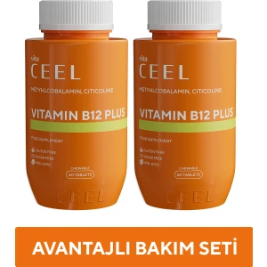 2'li Vitamin B12 Plus Dil Altı Tablet Metyhcobalamin, Citicoline 60 Tablet