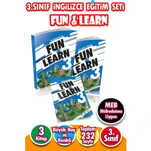 Harika Çocuk Yayınları 3. Sınıf İngilizce Eğitim Seti Fun & Learn 232 Sayfa Eğlenceli Öğrenme