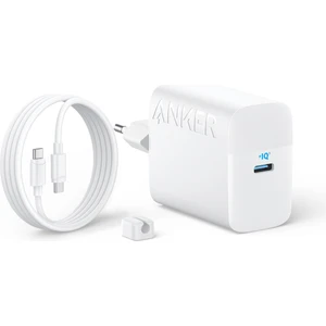 Şarj Cihazı (45W) Usb-C ve Usb-C Kablolu (2'li Set) - B2653 - Beyaz (Anker Türkiye Garantili)