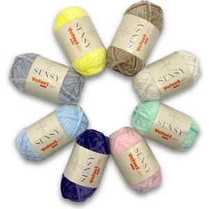 Velvet Slim Mini Paket Örgü Ipi Kadife Ip Amigurumi Ipi Amigurumi Seti