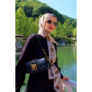 Siyah Oval Kapitone Desen Omuz Çantası