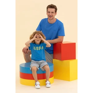 U.S. Polo Assn. Erkek Çocuk Saks Tişört Basic 50266039-VR045