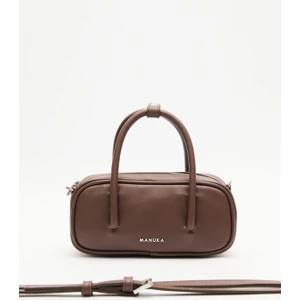 Mini Bowlıng Çanta Kahverengi