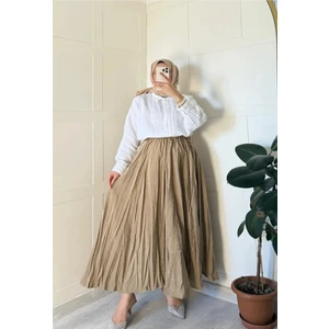 Kadın Trend Yeni Sezon 100 cm Extra Uzun Tesettüre Uygun Etek