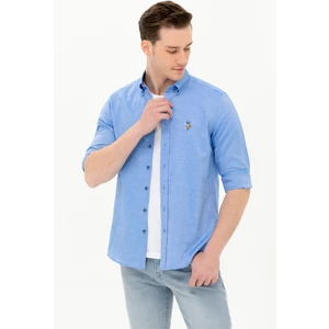 U.S. Polo Assn. Erkek Saks Gömlek Basic 50263099-VR045