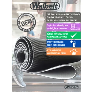 Koşu Bandı Paleti (Bantı) Ölçüye Göre Hızlı Üretim Ev Tipi Tüm Markalara Uyumlu | Bakım Yağı Hediye