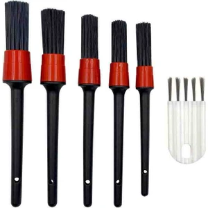 Araba Detay Temizlik Fırçası 5+1 Set - Ince Detay Fırçalı
