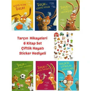 Sticker Hediyeli - Iş Kültür Yayınları Tarçın Hikayeleri 6 Kitap Set- Tarçının Kaybolan Havuçları