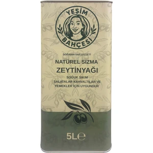 Yeşim Bahçesi Natürel Sızma Zeytinyağı 5 lt  | Soğuk Sıkım, Polifenol Zengini, Doğal ve Katıksız, Gemlik Bölgesi  | Yemek, Salata ve Kahvaltı İçin İdeal