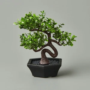 Dekor Mini Yapay Bonsai -  - 10X13 cm