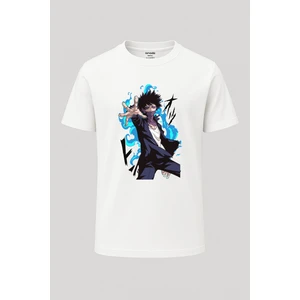 nirvoda Bnha Dabi My Hero Academia Baskılı Loose Fit Bisiklet Yaka Tişört Anime Manga
