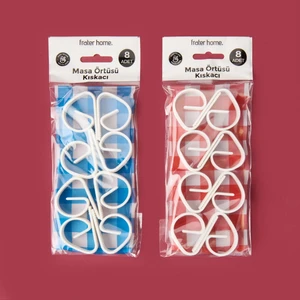 Home 8'li Masa Örtüsü Kıskacı -  - 6 cm