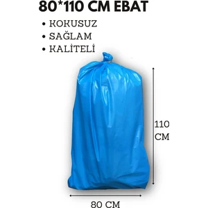 10 Adet 80X110 Mavi  Büyük Boy Ultra Kalın Nakliye Torbası Ev Eşya Taşıma Poşeti Taşınma Çuvalı