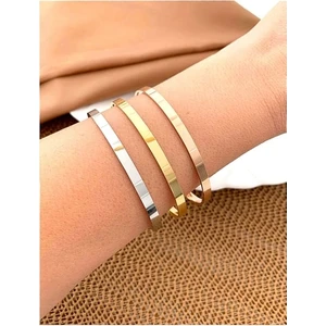 Paslanmaz Çelik 3'lü Renkli Kalın Ajda Bilezik