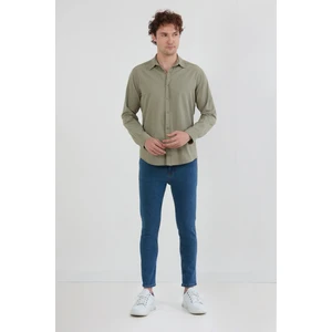 Fermuarlı Straight Jean Pantolon