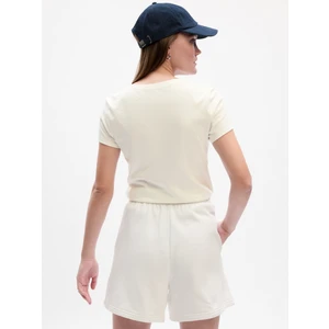 Kadın Beyaz Gap Logo T-Shirt