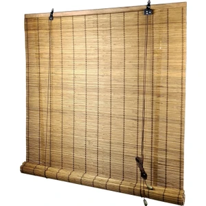 Bambu Stor Perde Kahverengi Doğal