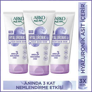 Nem Yoğun Bakım Kremi Hyaluronik Asit 3 x 60 ml