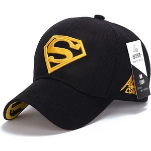 Erkek Superma Logolu Ayarlanabilir Şapka - Siyah (Yurt Dışından)