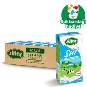 Yarım Yağlı Süt 1 L (12 Adet)