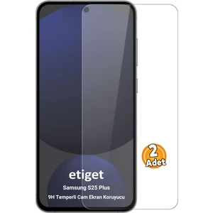 Samsung Galaxy S25 Plus Temperli 9h Cam Ekran Koruyucu (2 Adet)