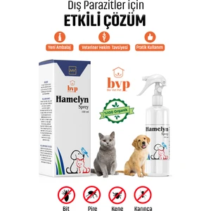 İstanbul Kimya Hamelyn Bit, Pire, Kene, Spreyi Köpek, Kedi, Kafes Kuşları 100 Ml